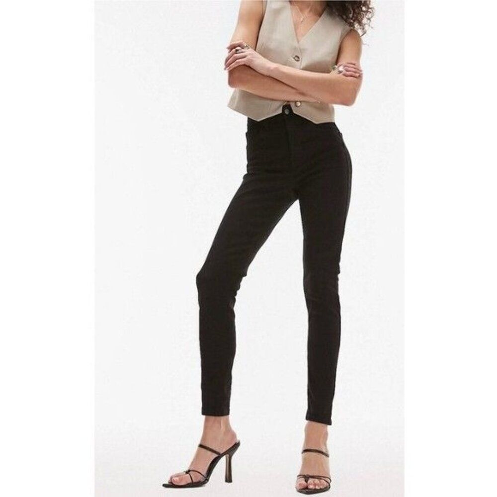 Topshop Womens Black Skinny Jeans Size 28